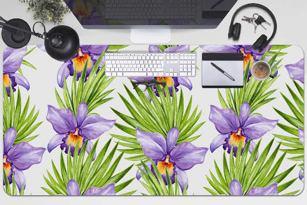 Alfombrilla para escritorio Flores moradas