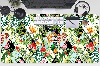 Protector de escritorio Flores y pájaros