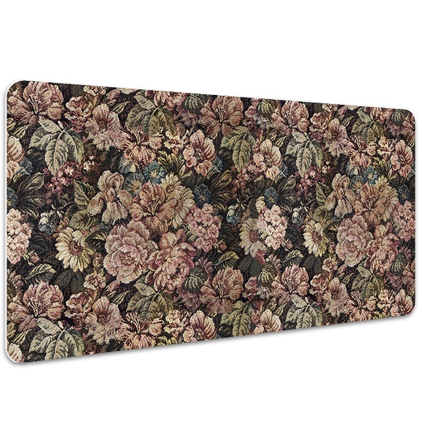 Alfombrilla escritorio Flores tejidas