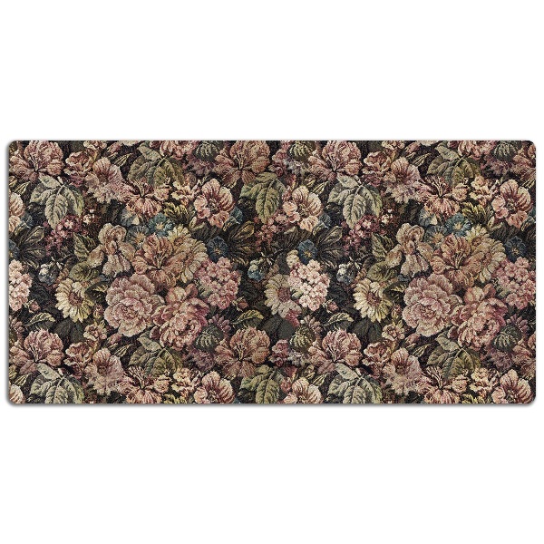 Alfombrilla escritorio Flores tejidas