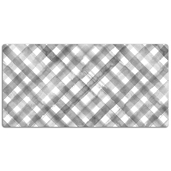 Alfombrilla escritorio Rejilla gris