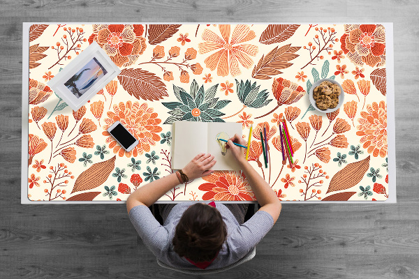 Alfombrilla escritorio Flores artísticas