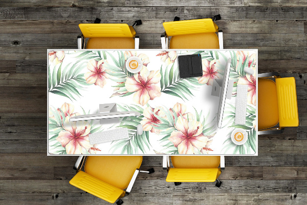 Protector de escritorio Flores hawaianas