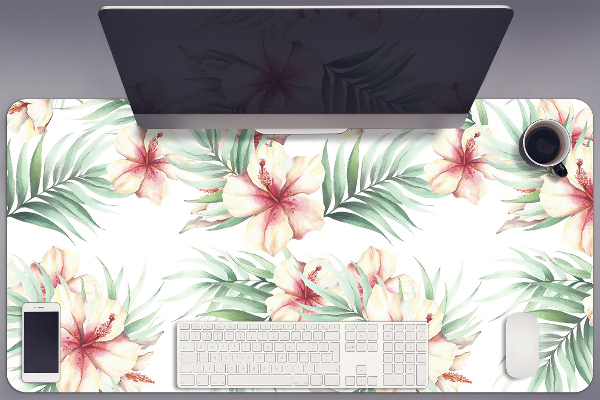 Protector de escritorio Flores hawaianas