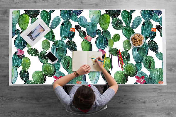 Alfombrilla escritorio Cactus con flores