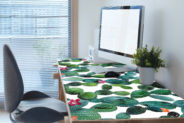 Alfombrilla escritorio Cactus con flores