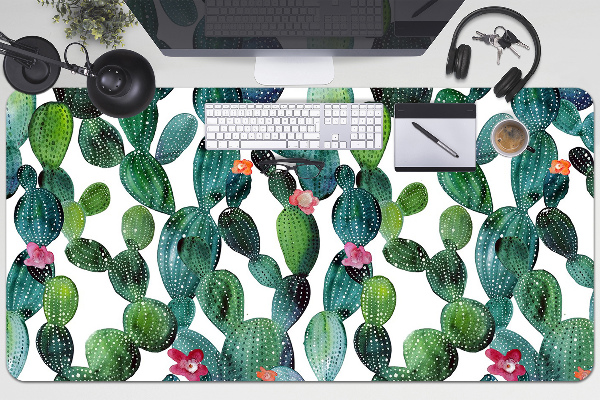 Alfombrilla escritorio Cactus con flores