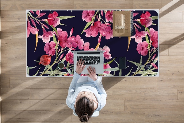Alfombrilla escritorio Flores de acuarela