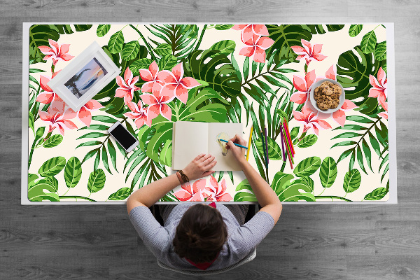 Alfombrilla escritorio Flores de hawaii