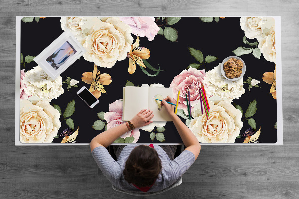 Alfombrilla escritorio Rosas vintage