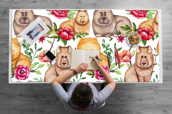 Alfombrilla escritorio Chow chow dogs