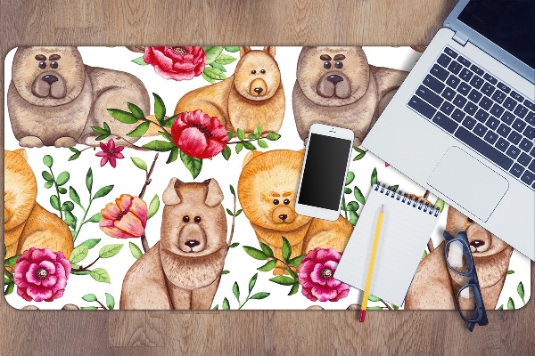 Alfombrilla escritorio Chow chow dogs