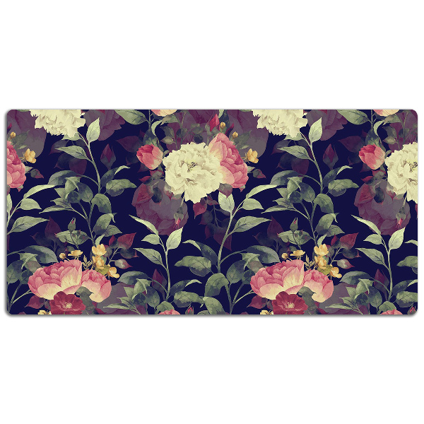 Alfombrilla escritorio Flores vintage