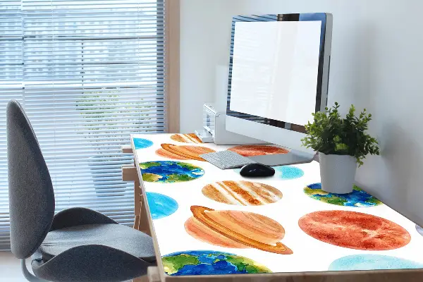 Alfombrilla para escritorio Planetas coloridos