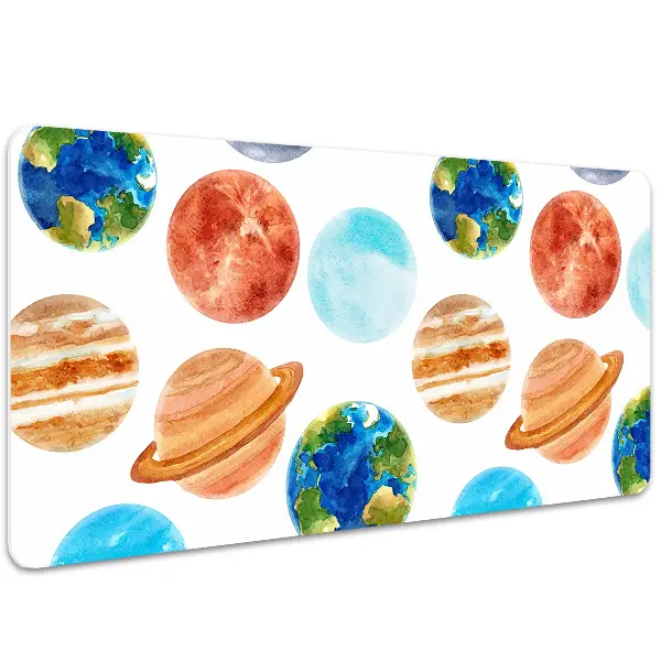 Alfombrilla para escritorio Planetas coloridos