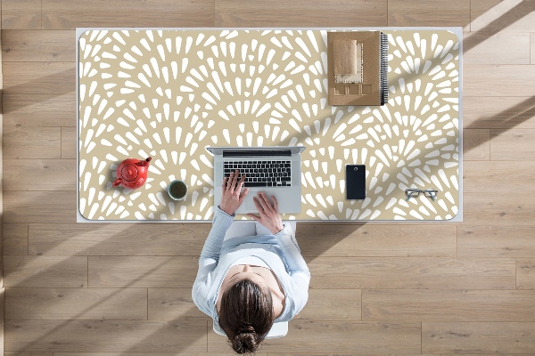 Alfombrilla para escritorio Beige lágrimas boho