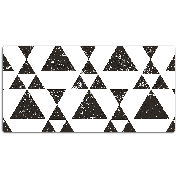Protector de escritorio Triángulos en blanco y negro