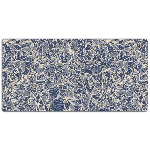 Alfombrilla para escritorio Flor azul