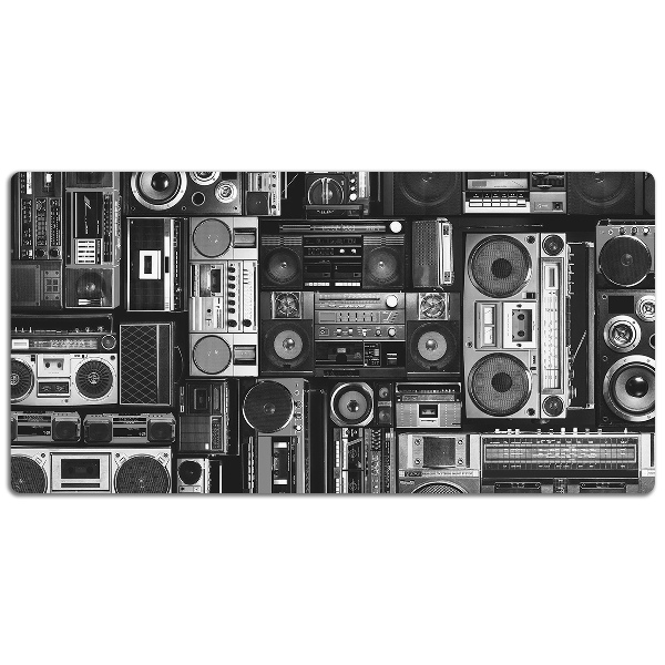 Alfombrilla escritorio Boombox de la vieja escuela