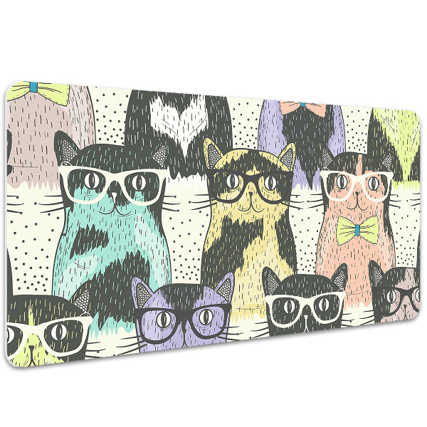 Protector de escritorio Gatos con gafas