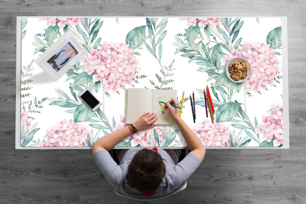 Alfombrilla escritorio Flores de color rosa claro