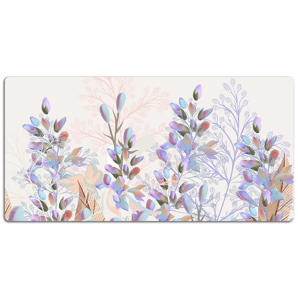 Alfombrilla para escritorio Hojas pastel