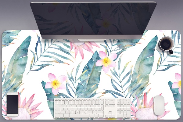 Protector de escritorio Flores de color rosa claro