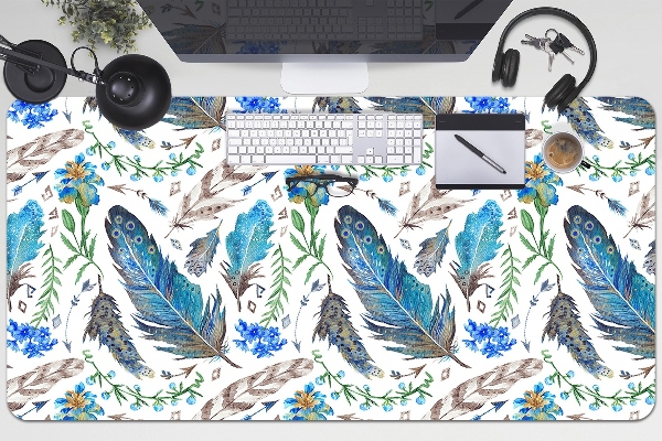 Alfombrilla escritorio Plumas de pájaros