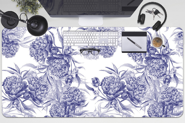 Protector de escritorio Peonías moradas