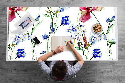 Alfombrilla escritorio Flores pintadas