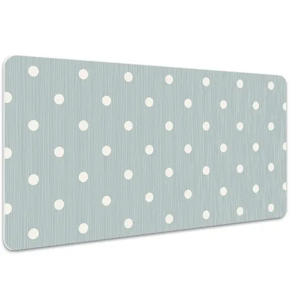 Alfombrilla escritorio Lunares blancos