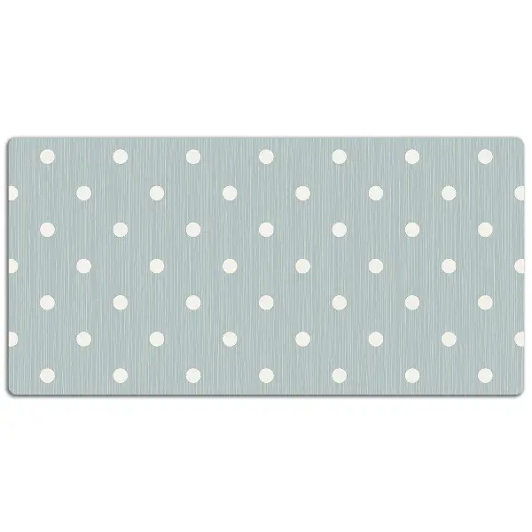 Alfombrilla escritorio Lunares blancos