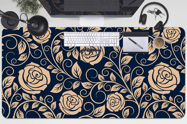 Protector de escritorio Rosas doradas vintage
