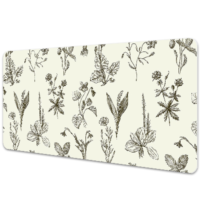 Protector de escritorio Flores bocetadas