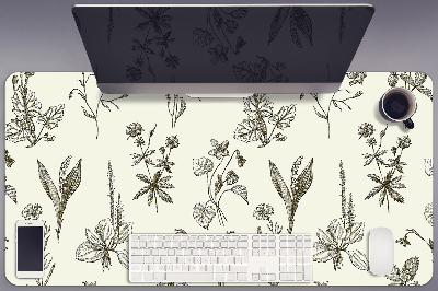 Protector de escritorio Flores bocetadas