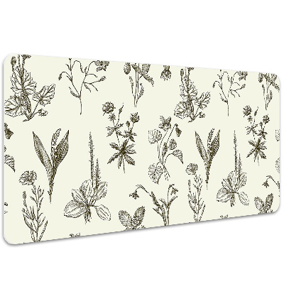 Protector de escritorio Flores bocetadas