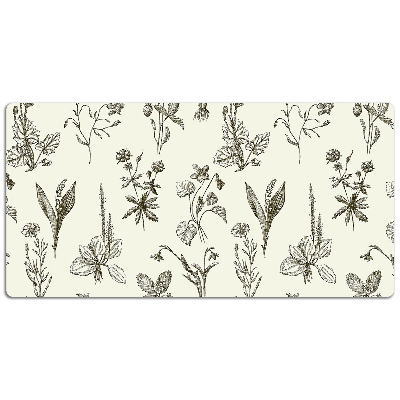 Protector de escritorio Flores bocetadas