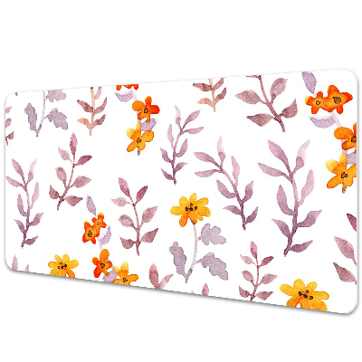 Alfombrilla para escritorio Flores pintadas