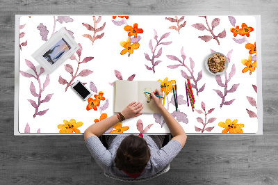 Alfombrilla para escritorio Flores pintadas