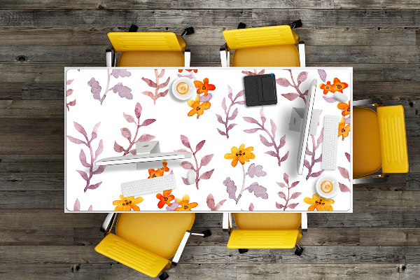 Alfombrilla para escritorio Flores pintadas