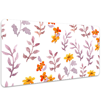 Alfombrilla para escritorio Flores pintadas