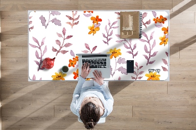 Alfombrilla para escritorio Flores pintadas