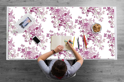 Alfombrilla escritorio Flores rosadas