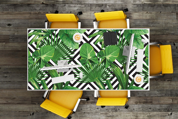 Protector de escritorio Hojas tropicales
