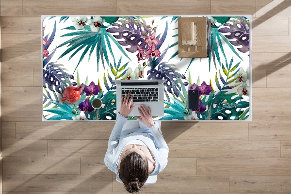 Alfombrilla de escritorio Hojas tropicales