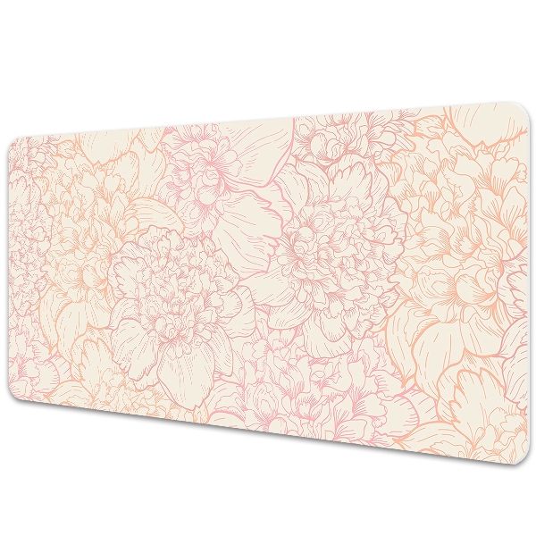 Alfombrilla escritorio Peonies pink