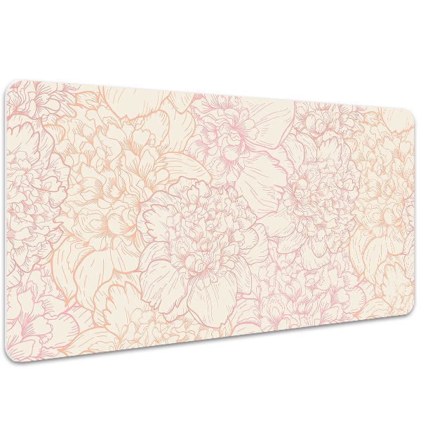 Alfombrilla escritorio Peonies pink