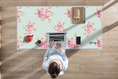 Alfombrilla escritorio Ramos rosas
