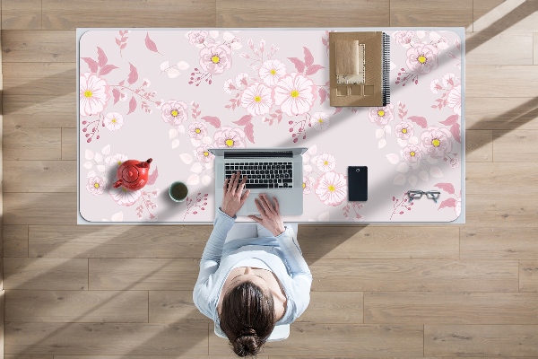 Alfombrilla escritorio Pequeñas flores rosas