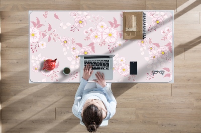 Alfombrilla escritorio Pequeñas flores rosas